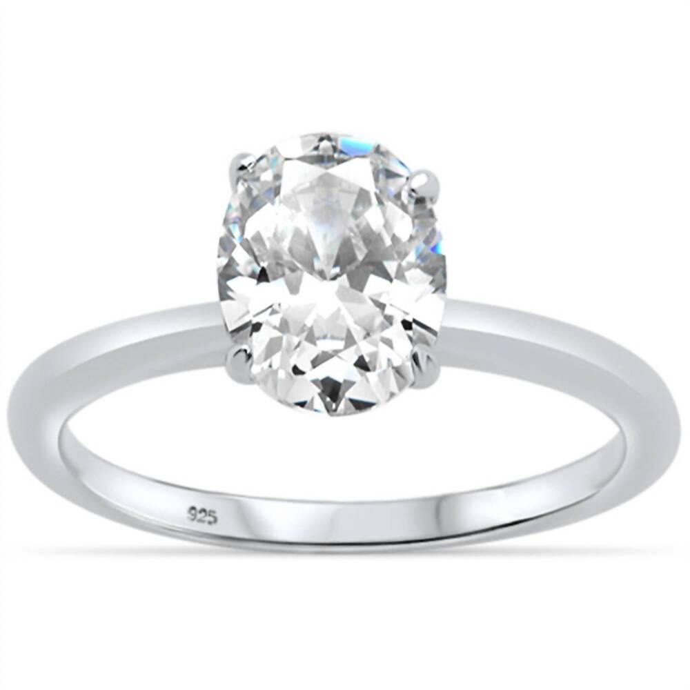 NEW STARLETTE women's celeste engagement ring in silver